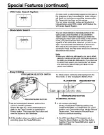 Preview for 25 page of Panasonic OmniMovie PV-800 Operating Instructions Manual