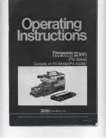 Panasonic OmniMovie PV-S445 Operating Instructions Manual preview