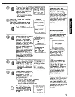 Предварительный просмотр 13 страницы Panasonic Omnivision PV-4625S User Manual