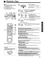 Предварительный просмотр 17 страницы Panasonic Omnivision PV-4625S User Manual