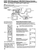 Предварительный просмотр 24 страницы Panasonic Omnivision PV-4625S User Manual