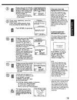 Предварительный просмотр 13 страницы Panasonic Omnivision PV-4662 Operating Instructions Manual