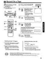 Предварительный просмотр 19 страницы Panasonic Omnivision PV-4662 Operating Instructions Manual