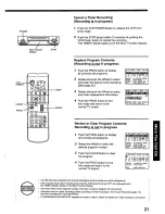 Предварительный просмотр 21 страницы Panasonic Omnivision PV-4662 Operating Instructions Manual