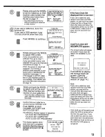 Предварительный просмотр 13 страницы Panasonic Omnivision PV-4664 Operating Instructions Manual