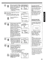 Предварительный просмотр 13 страницы Panasonic Omnivision PV-4666 Operating Instructions Manual