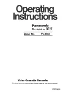 Panasonic Omnivision PV-4760 Operating Instructions Manual предпросмотр