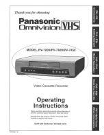 Panasonic Omnivision PV-7200 Operating Instructions Manual preview