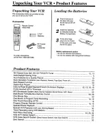 Предварительный просмотр 4 страницы Panasonic Omnivision PV-7451 Operating Instructions Manual