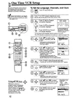 Предварительный просмотр 12 страницы Panasonic Omnivision PV-7451 Operating Instructions Manual