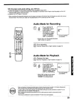 Предварительный просмотр 23 страницы Panasonic Omnivision PV-7451 Operating Instructions Manual