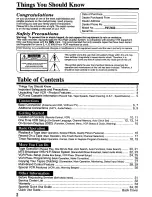 Предварительный просмотр 2 страницы Panasonic Omnivision PV-7452 Operating Instructions Manual