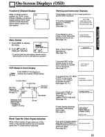 Предварительный просмотр 15 страницы Panasonic Omnivision PV-7452 Operating Instructions Manual