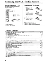 Предварительный просмотр 4 страницы Panasonic Omnivision PV-7660 Operating Instructions Manual