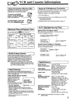 Предварительный просмотр 5 страницы Panasonic Omnivision PV-7660 Operating Instructions Manual