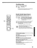 Предварительный просмотр 25 страницы Panasonic Omnivision PV-7660 Operating Instructions Manual