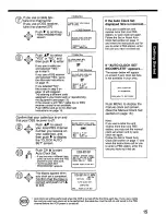 Предварительный просмотр 15 страницы Panasonic Omnivision PV-7662 Operating Instructions Manual