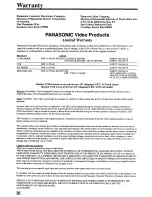 Предварительный просмотр 36 страницы Panasonic Omnivision PV-7662 Operating Instructions Manual