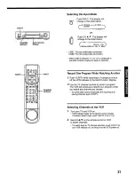 Preview for 21 page of Panasonic Omnivision PV-7665S Operating Instructions Manual