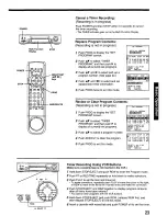 Preview for 23 page of Panasonic Omnivision PV-7665S Operating Instructions Manual