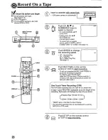 Предварительный просмотр 20 страницы Panasonic Omnivision PV-7667 Operating Instructions Manual