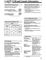 Preview for 5 page of Panasonic Omnivision PV-8200 Operating Instructions Manual