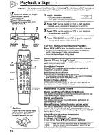 Предварительный просмотр 16 страницы Panasonic Omnivision PV-8400 Operating Instructions Manual