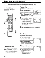 Предварительный просмотр 22 страницы Panasonic Omnivision PV-8400 Operating Instructions Manual