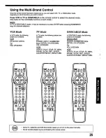 Предварительный просмотр 25 страницы Panasonic Omnivision PV-8400 Operating Instructions Manual