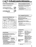 Preview for 5 page of Panasonic Omnivision PV-8401 Operating Instructions Manual