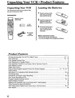 Preview for 4 page of Panasonic Omnivision PV-8405S Operating Instructions Manual