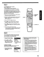 Preview for 13 page of Panasonic Omnivision PV-8405S Operating Instructions Manual