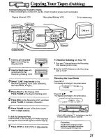 Preview for 27 page of Panasonic Omnivision PV-8455S Operating Instructions Manual