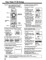 Preview for 14 page of Panasonic Omnivision PV-8661 Operating Instructions Manual