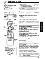 Предварительный просмотр 19 страницы Panasonic Omnivision PV-8662 Operating Instructions Manual