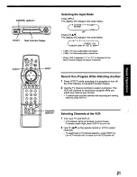 Предварительный просмотр 21 страницы Panasonic Omnivision PV-8662 Operating Instructions Manual