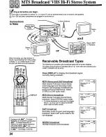 Предварительный просмотр 34 страницы Panasonic Omnivision PV-8662 Operating Instructions Manual