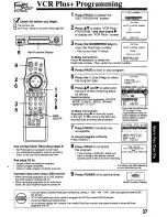 Предварительный просмотр 37 страницы Panasonic Omnivision PV-8662 Operating Instructions Manual