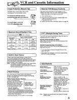 Предварительный просмотр 5 страницы Panasonic Omnivision PV-8664 Operating Instructions Manual