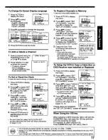 Предварительный просмотр 17 страницы Panasonic Omnivision PV-8664 Operating Instructions Manual