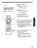 Предварительный просмотр 21 страницы Panasonic Omnivision PV-8664 Operating Instructions Manual