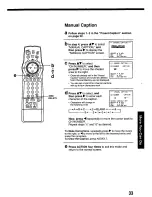 Предварительный просмотр 33 страницы Panasonic Omnivision PV-8664 Operating Instructions Manual