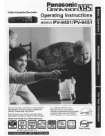 Panasonic Omnivision PV-9451 Operating Instructions Manual preview