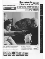 Panasonic Omnivision PV-9455S Operating Instructions Manual preview