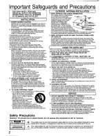 Preview for 2 page of Panasonic Omnivision PV-9455S Operating Instructions Manual