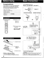 Preview for 4 page of Panasonic Omnivision PV-9455S Operating Instructions Manual