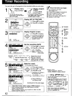 Preview for 12 page of Panasonic Omnivision PV-9455S Operating Instructions Manual