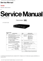 Preview for 1 page of Panasonic Omnivision PV-9661 Service Manual