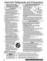 Предварительный просмотр 2 страницы Panasonic Omnivision PV-9664 Operating Instructions Manual