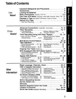 Предварительный просмотр 3 страницы Panasonic Omnivision PV-9664 Operating Instructions Manual